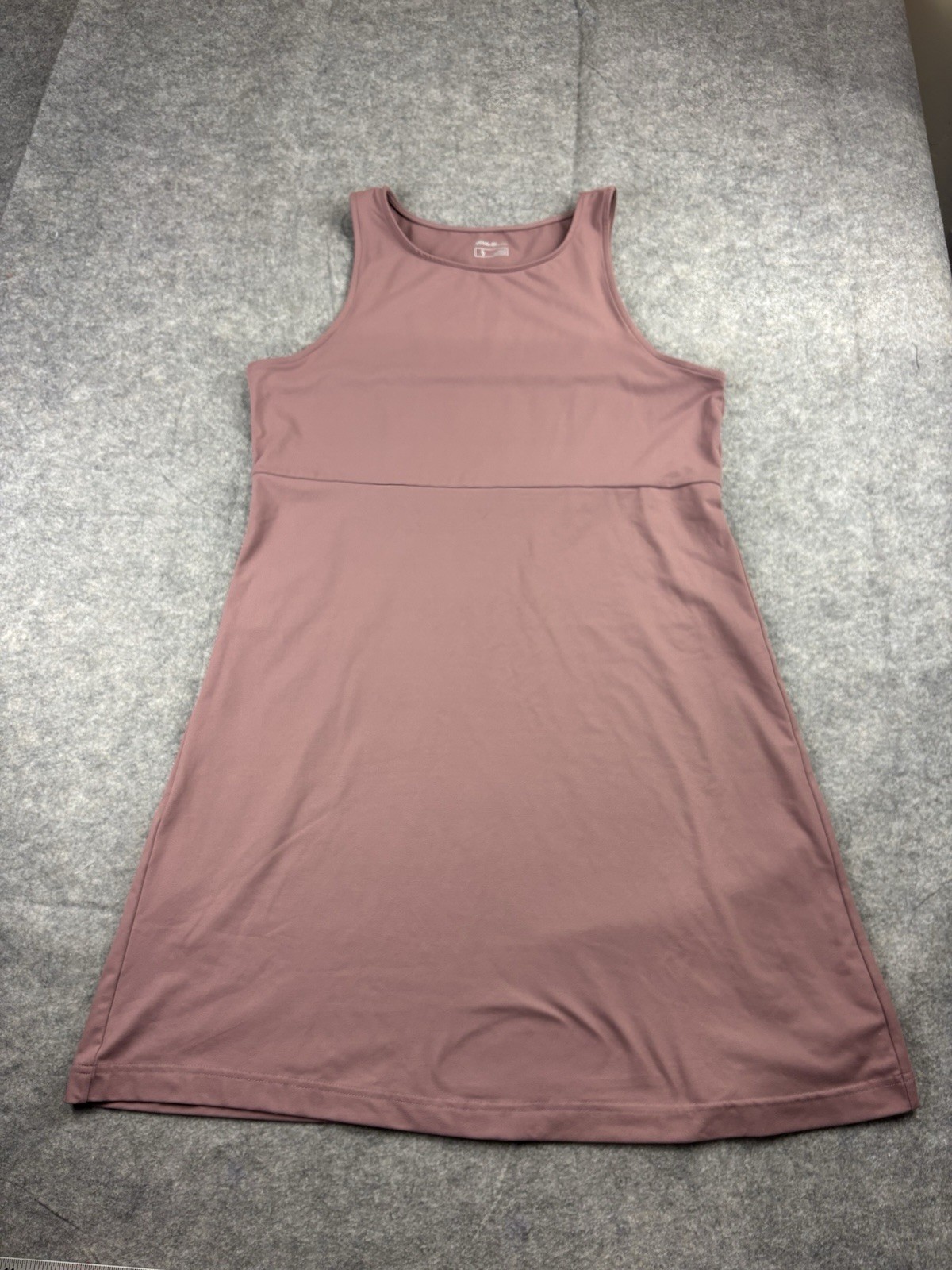 Eddie Bauer Pink Aster Sleeveless Empire-Waist Dress Women’s L Athletic Hiking