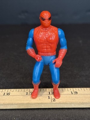 1975 Mego Comic Action Heroes Spiderman Action Figure Vintage Bent Legs Blue Arm