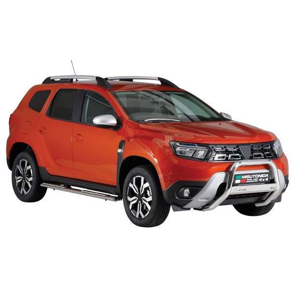 FrontbüGel FrontschutzbüGel FüR Dacia Duster 2021-2026 ø63Mm Stahl Silber Schutz-image