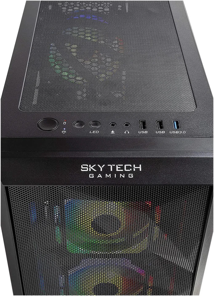 SKYTECH DESKTOP AMD RYZEN 3 3100 GTX 1650 SUPER 8 GB RAM 500 GB SSD - BLACK - Image 4 of 4