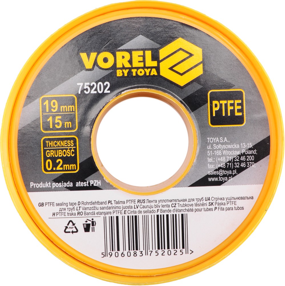 Fits YATO NARZ�DZIA 75202 PTFE TAPE 15Mx19MMx0.2MM  ⭐UK Stock⭐