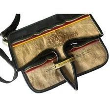 Vintage Handcrafted Osorio Gil Jerico Carrielos Raw Hide Leather Purse - Unisex