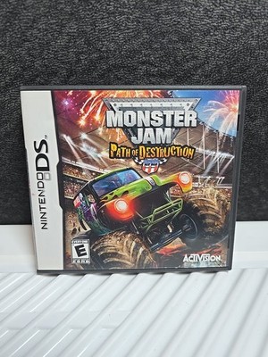 Monster Jam Path of Destruction Nintendo DS 2010 W/ Manual & Inserts Tested