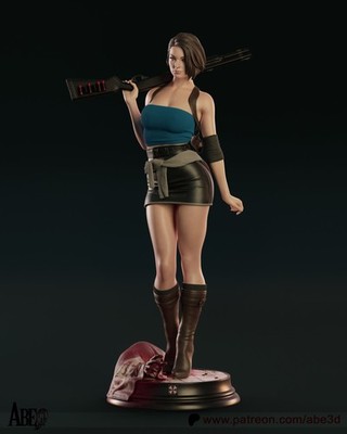 Jill Valentine (Resident Evil) - 3D Modellbausatz - Maßstab 1:4