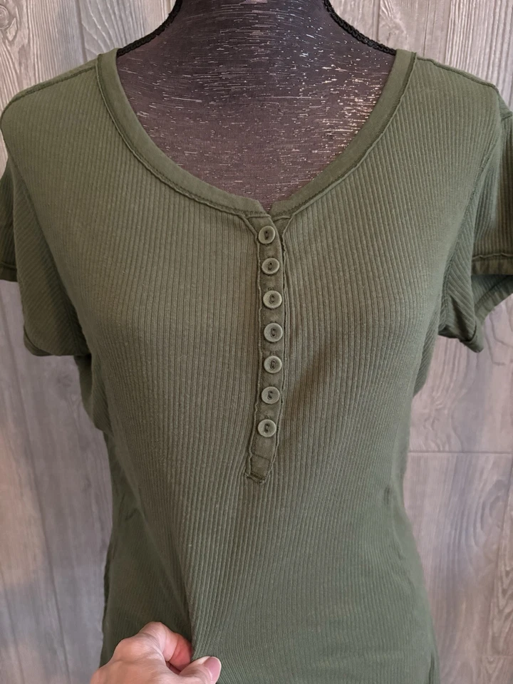 Женский повседневный топ Steve And Barry's размер L зеленый - Изображение 2 из 4