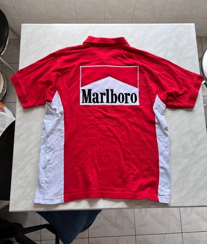 VINTAGE FERRARI MARLBORO FORMULA 1 UNO RACING POLO SHIRT 2006 TEE Y2K F1 SZ L - Picture 2 of 9