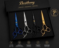 7  Left Handed Barber Scissors Japanese Steel Hair Cutting Shears Pro