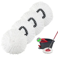 4 Pack Spin Mop Replacement Heads Mop Refills Microfiber Mop Replace Heads Sa...