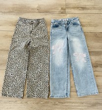   Mädchen Wide Leg Jeans 2er-Pack Hosen in L...