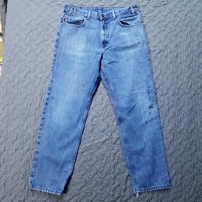 Kirkland Jeans Mens 36x32 Blue Relaxed Straight American