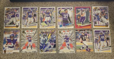 12 Card Lot 2023 Donruss Football Rookie Jaren Addison Moss Jefferson ...