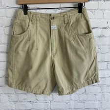 Vintage Womens Scusa Shorts Size 28 Beige