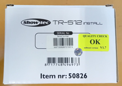 Showtec TR-512 Install DIN Rail DMX Trigger Recorder für Beleuchtung