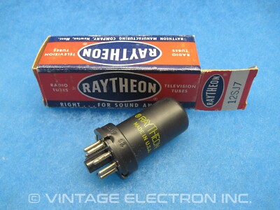 NOS 12SJ7 Vacuum Tube - RAYTHEON - USA - 1950's (TESTED!!!!)