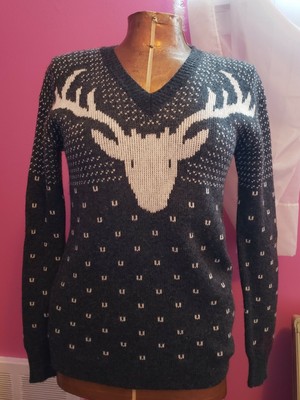 white holiday sweater