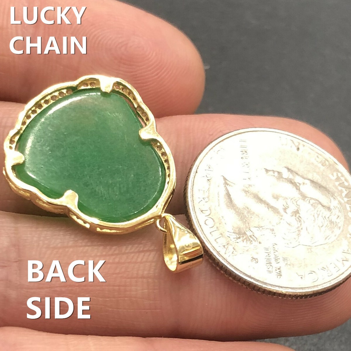925 STERLING SILVER BABY JADE BUDDHA PENDANT 24'' MOON CUT 925 STERLING SILVER BABY JADE BUDDHA PENDANT 24'' MOON CUT