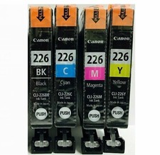 New Genuine Canon CLI-226 BK/C/M/Y Ink Cartridges PIXMA iX6520 PIXMA MG5120