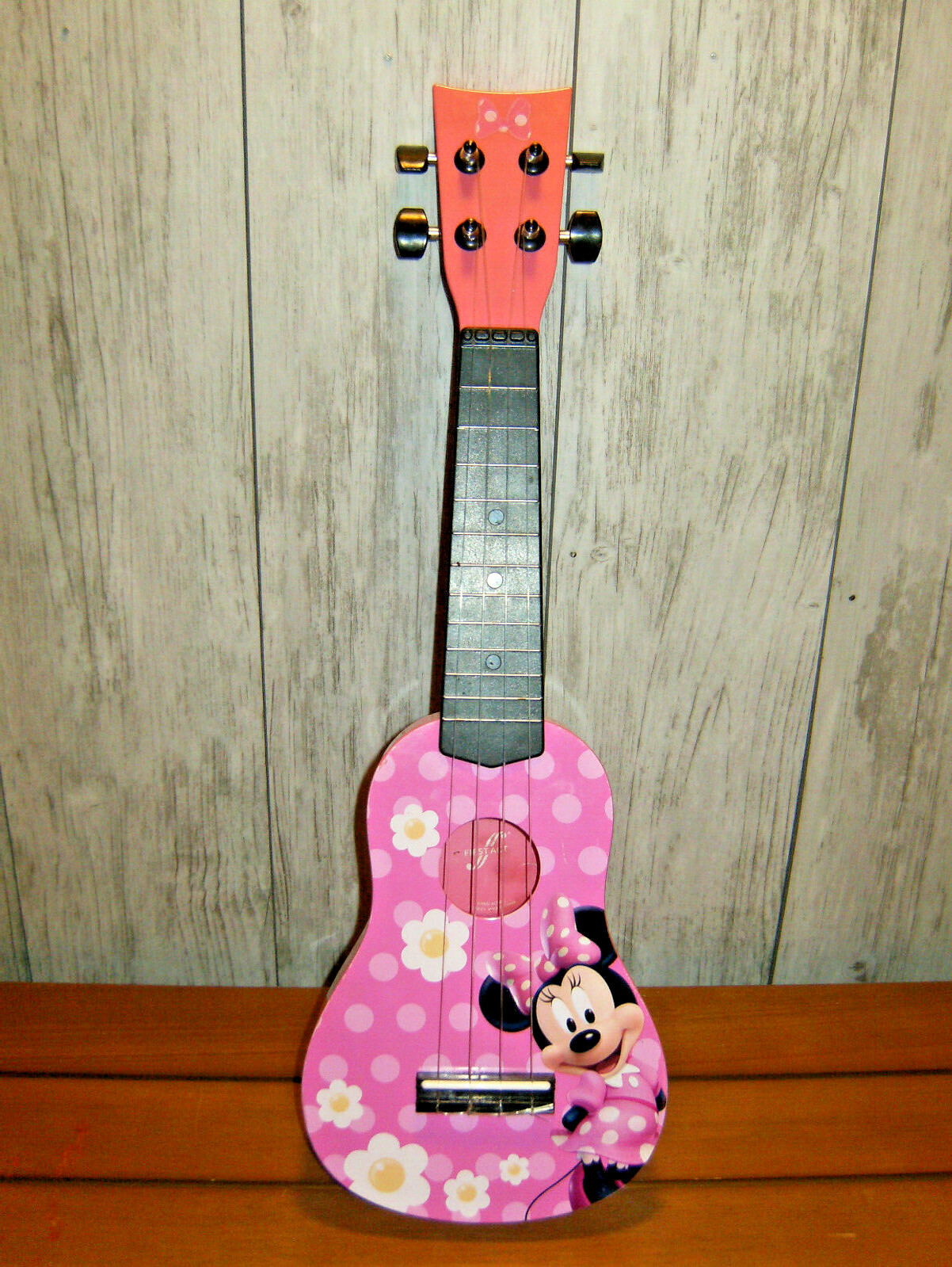 Disney Ukulele Minnie Mouse Kids Child Toy Works Mini Guitar Pink First