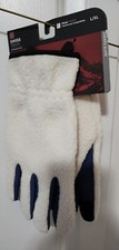 Men's Swiss Teck Performance Gear Sherpa Gloves L/XL White Touchscreen Campatibi