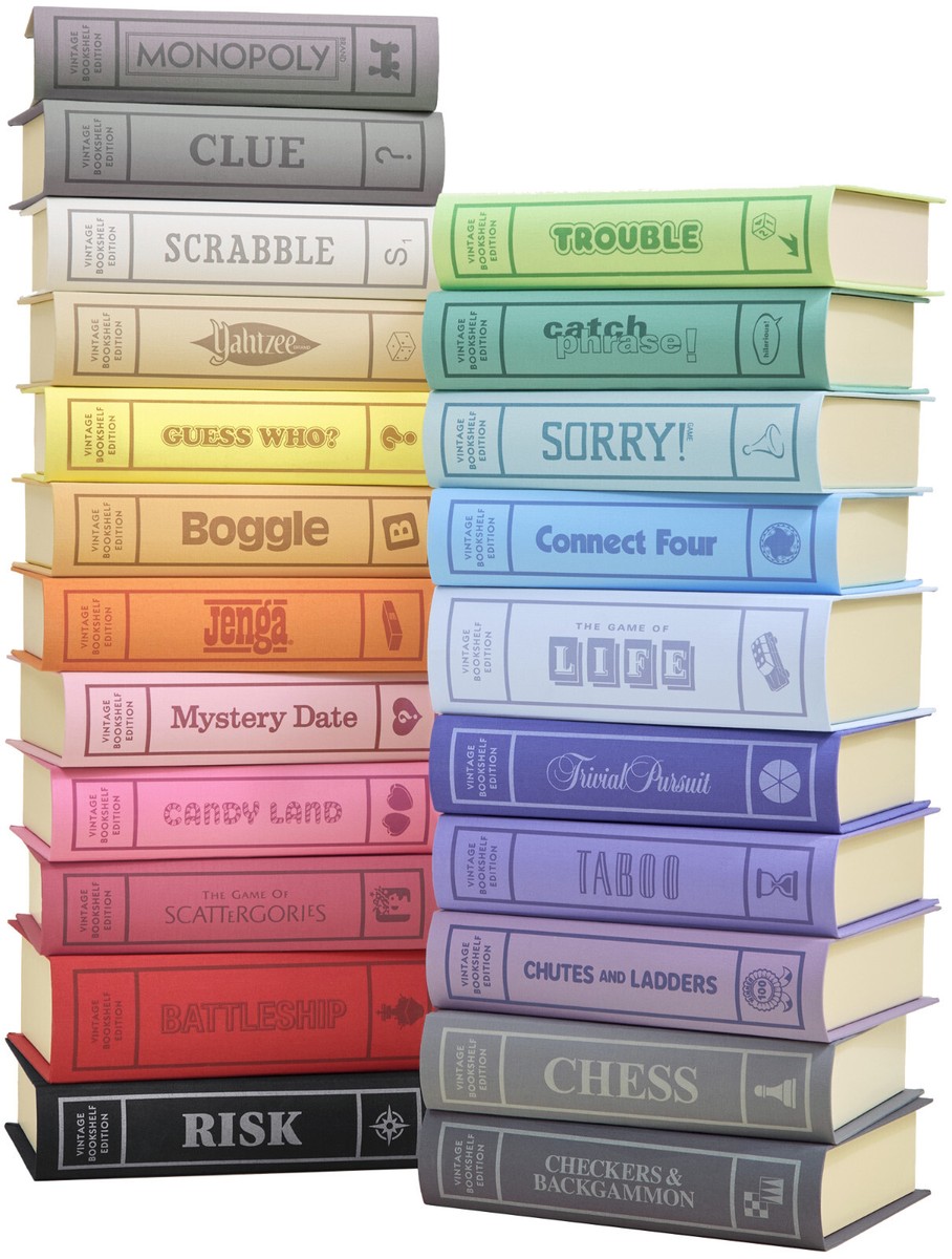 WS Game Company Collection of 22 Vintage Bookshelf Board Games New