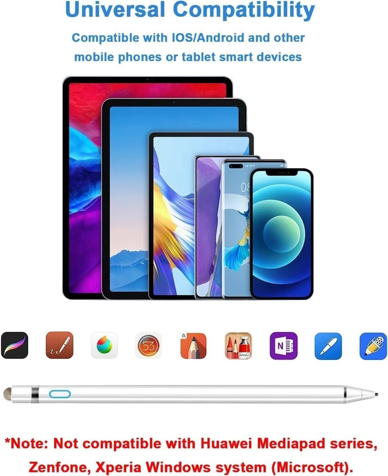 iPad Pencil 1st Generation For Apple iPad iPhone Samsung Galaxy Tablet Phone Pen - Image 4 of 4