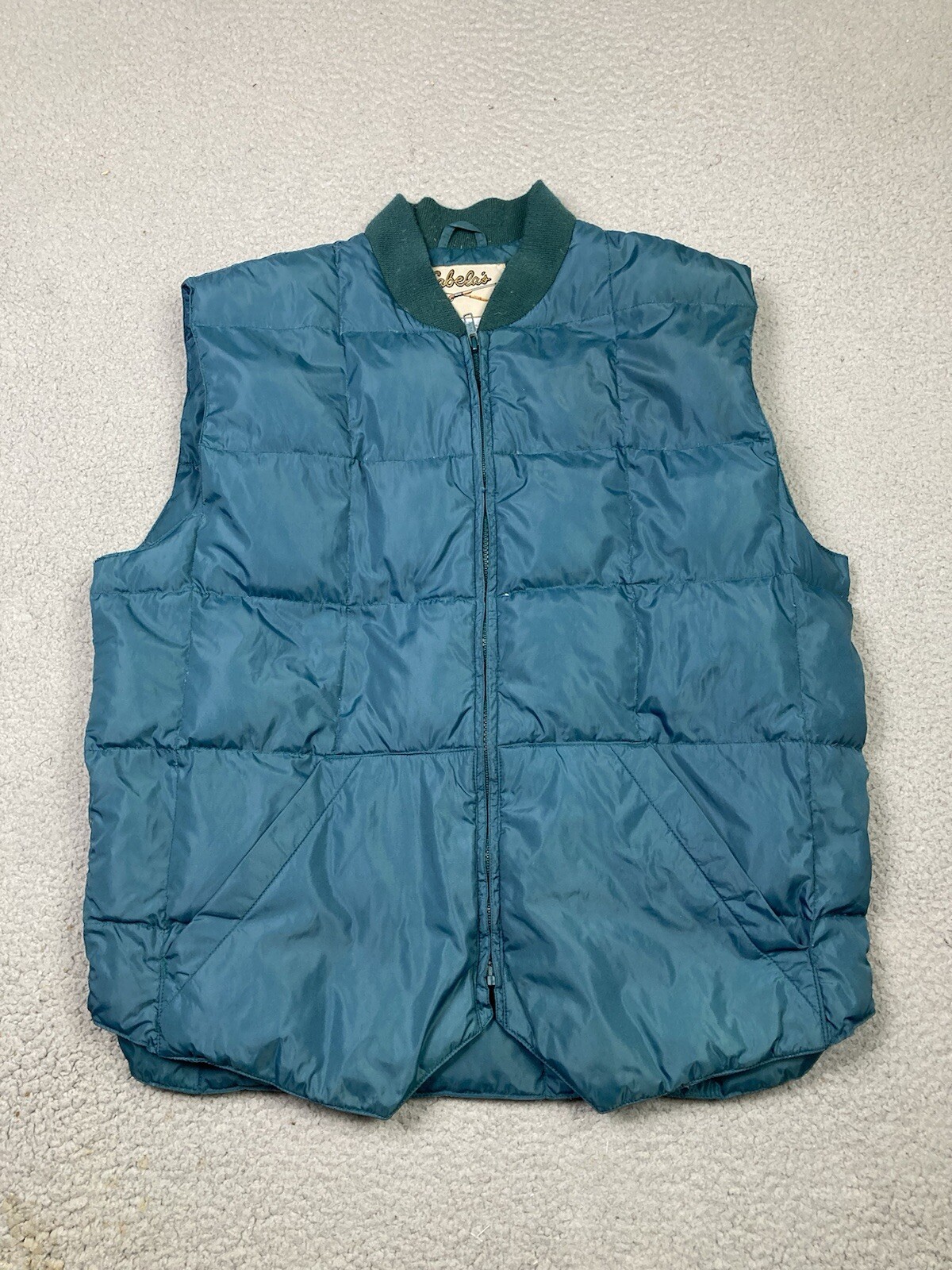 70s-80'S Cabelas fishing vest, down vest, men's size L, vintage / eaa498403