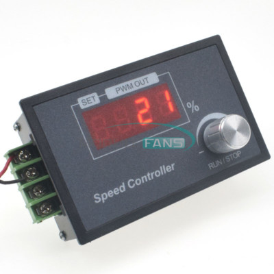 DC6-60V Intelligent PWM DC Motor Speed Controller Adjustable Frequency W/ Knob