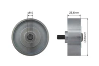 Riemenscheibe Umlenkrolle FüR Toyota Dyna Hia/Ce IV Hilux Land Cruiser 90 00-