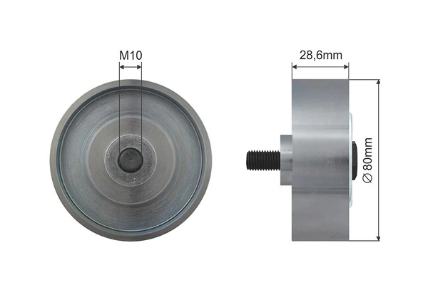 Riemenscheibe Umlenkrolle FüR Toyota Dyna Hia/Ce IV Hilux Land Cruiser 90 00--image