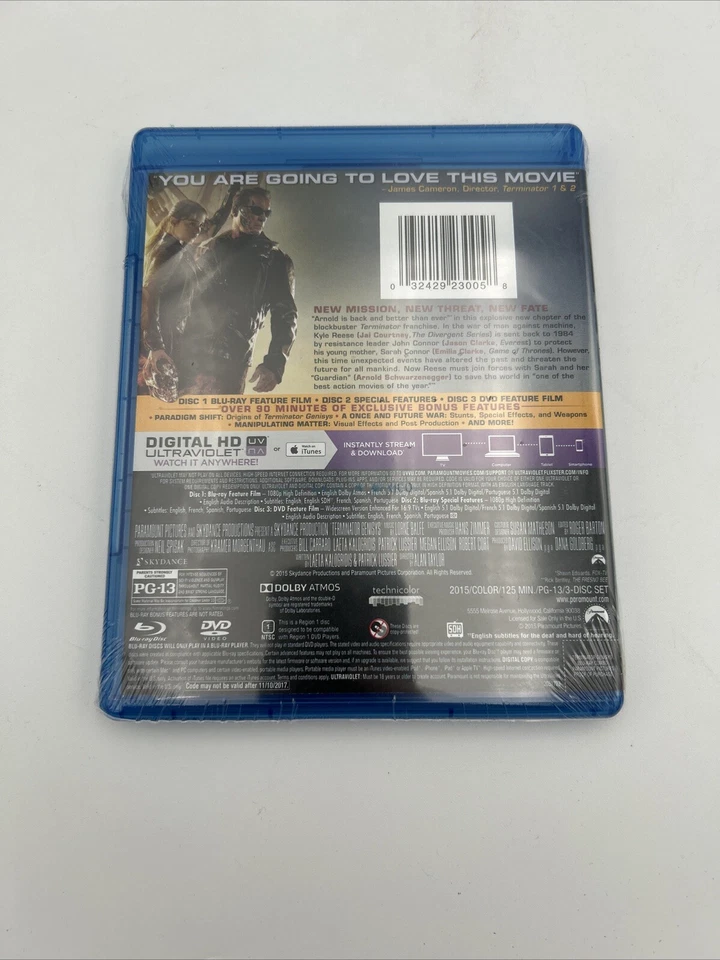 Terminator Genisys Best Buy Exclusive 3-Disc Version, Anamorphic Slipcover - New - Image 4 of 4