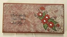 Decorative Wood Wall Plaque "Cherish Yesterday Dream Tomorrow Love Today" 10"x5"