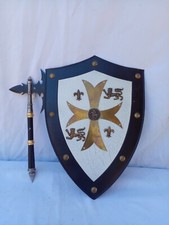 24" x 18 " Medieval Collection Wall Decorative Shield And  Axe
