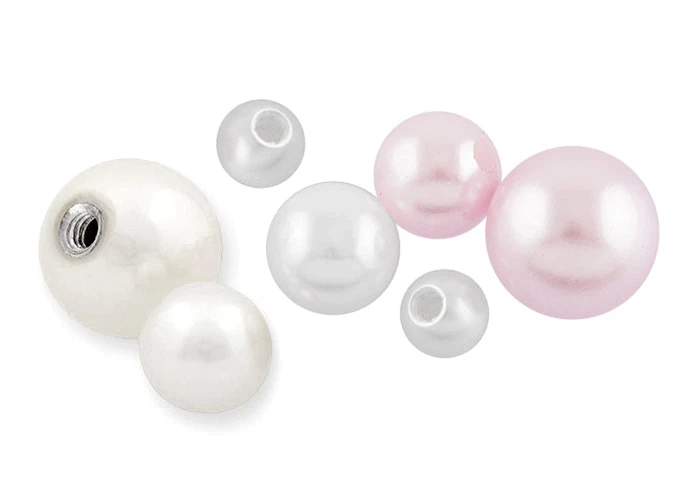 DIS-SCHMUCK Perle Piercing Ersatzteil Kugel Ersatzkugel Klemmkugel oder Gewinde-Schraubkugel