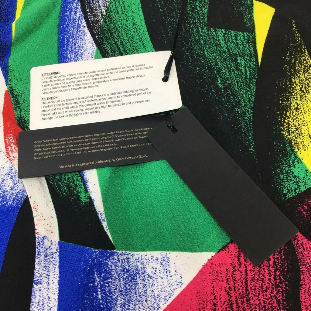 Mini abito con stampa VERSACE The Clash UK 10 IT 42