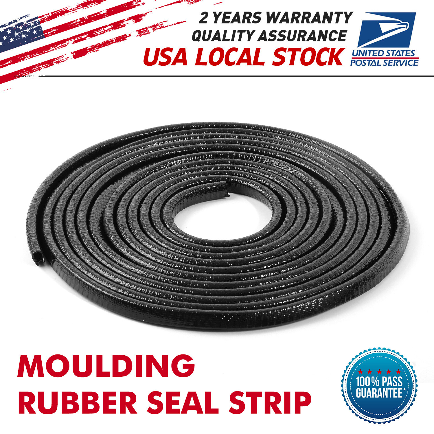 20FT U-Shape Rubber Car Door Edge Guard Trim for All-Weather Protection