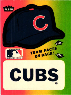 Fleer Team Stickers (1977-1991) / CHICAGO CUBS - U Pick Cards / Buy4+ Save50%