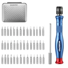 WORKPRO 44-in-1 Precision Screwdriver Set Manual Screwdriver 44 pcs S2 Steel Bit