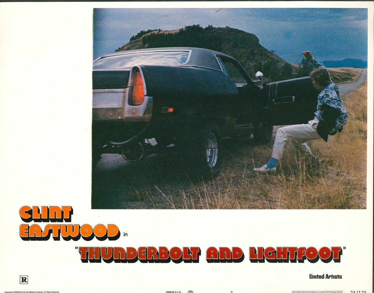 8 Cartes De Hall Américaines Originales Thunderbolt Et Lightfoot - Clint Eastwood 1974