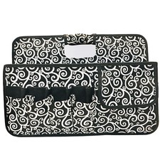Travel Craft Toiletry Tote Black And White With Dividers Neatnix