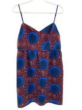 Forever 21 Womens Retro Sundress Mod Spaghetti Strap Casual Dress Size M Lined