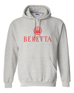 Beretta White Logo Hoodie Sweatshirt Pro Gun Brand 2nd Amendment Rifle Shotgun