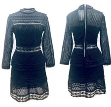 Houte Rogue blk lace dress M. NWT Originally $198