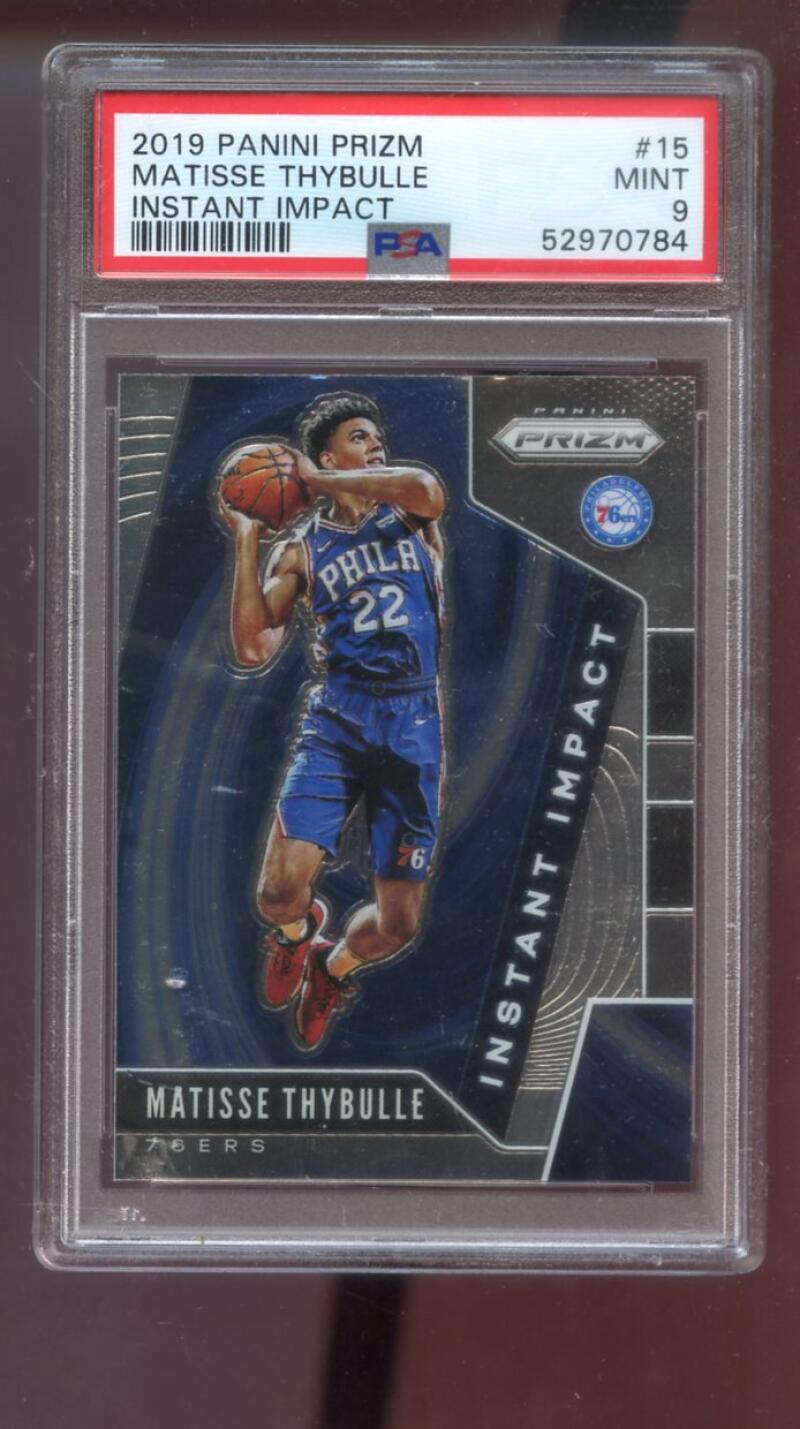 2019-00 Panini Prizm Instant Impact Matisse Thybulle ROOKIE RC PSA 9 Graded Card