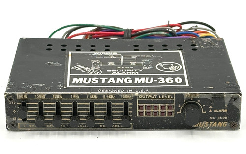 Mustang MU-360B Equalizer Controller Graphic Band Output Level Fader Untested