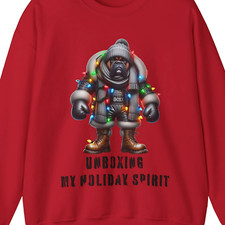 Boxer Holiday Sweatshirt, Christmas Dog Jumper Pullover, Funny Dog Lover Gift