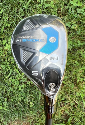 Callaway Golf RH Paradym Ai Smoke HL #5 24* Hybrid Rescue Cypher 50 Light Flex