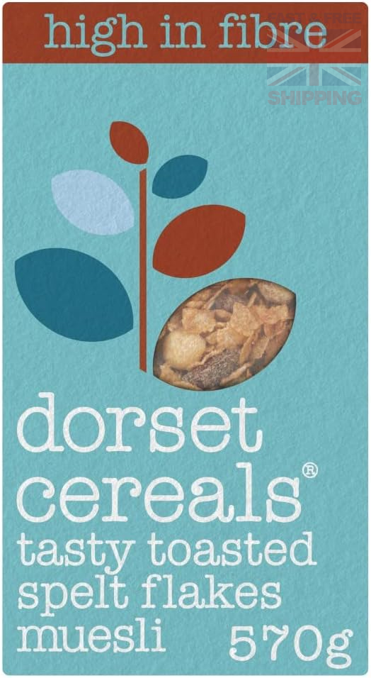 5PCS Dorset Cereals Tasty Toasted Spelt Muesli No Sugar Healthy