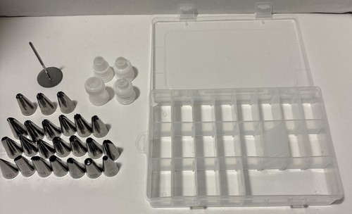 32 Piping Tips Set Frosting Piping Bake Cake Decorating Kit Plus Case