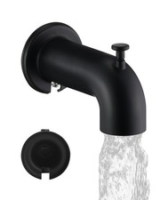 Extra Long Tub Spout with Diverter, Fits for 1/2" IPS Threads,Matte Black