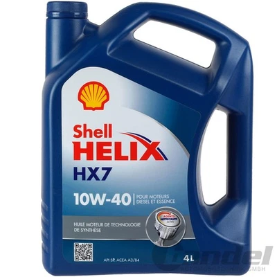 1x 4L Shell Helix HX7 10W40 Aceite Apto para MB 229.3 VW 505.00 Acea A3/B4 Api - Imagen 1 de 2